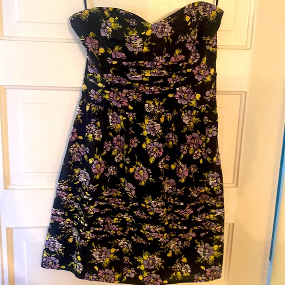 Kimchi Blue Strapless Floral Cotton Dress - Picture 1 of 2